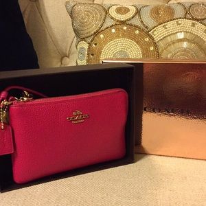 Pink Ruby Coach Wristlet